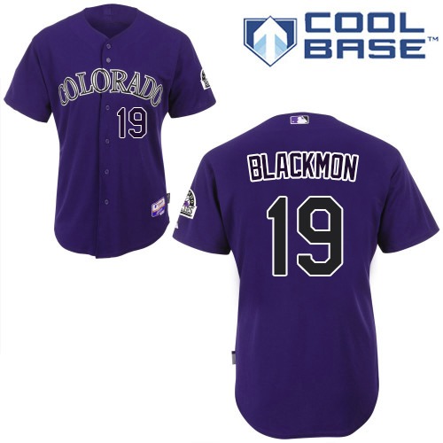Rockies #19 Charlie Blackmon Purple Cool Base Stitched Youth MLB Jersey